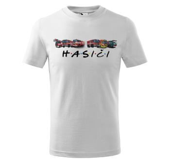 Tričko Hasiči – detské (Veľkosť: 134, Farba tričká: Biela)