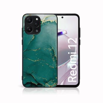 MY ART Ochranný kryt pre Xiaomi Redmi 12 GREEN MARBLE (145)