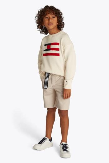 Šortky Tommy Hilfiger béžová farba, KB0KB09474