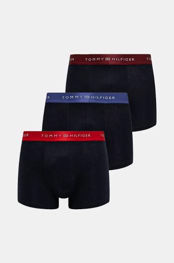 Boxerky Tommy Hilfiger 3-pak pánske, tmavomodrá farba, UM0UM03411