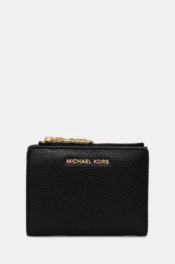 Kožená peňaženka MICHAEL Michael Kors dámska, čierna farba, 32S4G8ED7L