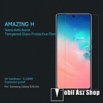 NILLKIN Amazing H előlap védő karcálló edzett üveg - 0.33mm, 9H, A képernyő sík részét védi - SAMSUNG Galaxy S10 Lite (SM-G770F) / SAMSUNG Galaxy A91 (SM-A915F) - GYÁRI