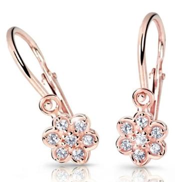 Cutie Diamonds Detské náušnice z ružového zlata Kytičky s briliantmi DC2746-10-00-X-4