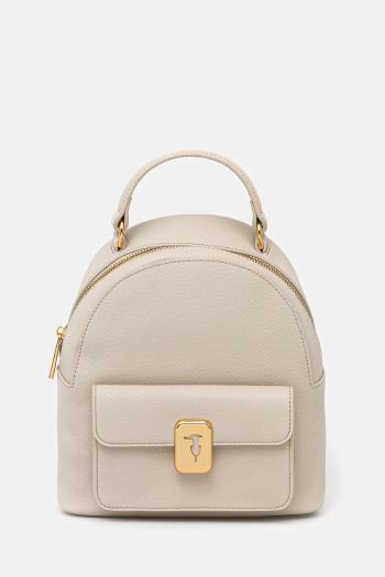 Kožený ruksak Trussardi béžová farba, malý, jednofarebný, Z607E106080N