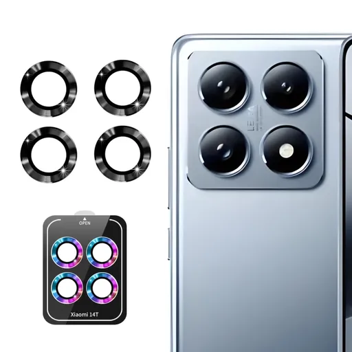 ENKAY ALU Sklo pre fotoaparát Xiaomi 14T BLACK