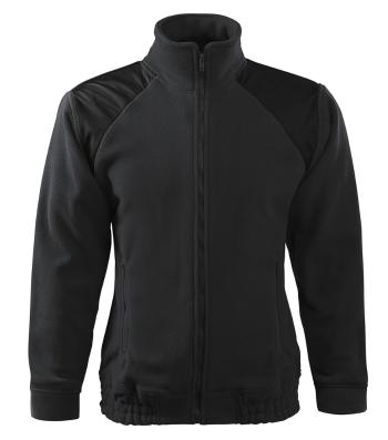 MALFINI Fleecová mikina Jacket Hi-Q - Ebony gray | XXL