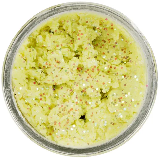 Berkley cesto na pstruhy natural glitter troutbait cesnak - trblietavá cesnaková