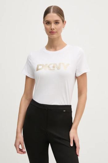 Tričko Dkny dámske, biela farba, DJ4T1266