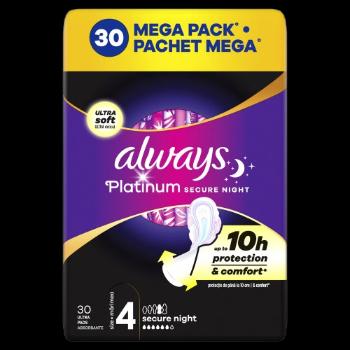 ALWAYS Platinum Secure Night (veľkosť 4) Vložky s krídelkami 30 ks