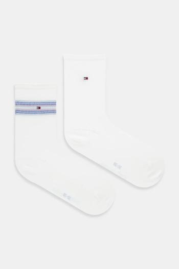 Ponožky Tommy Hilfiger 2-pak biela farba, 701236458