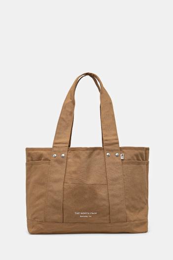 Bavlnená taška The North Face Circular Cotton Tote hnedá farba, NF0A88TN1731