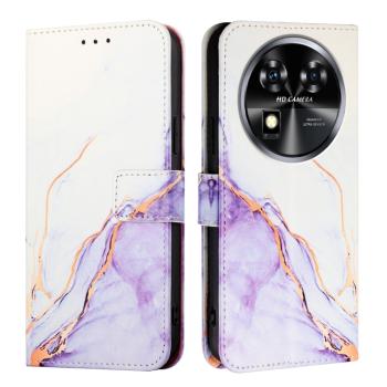 ART MARBLE Peňaženkový kryt pre Oukitel C37 PURPLE