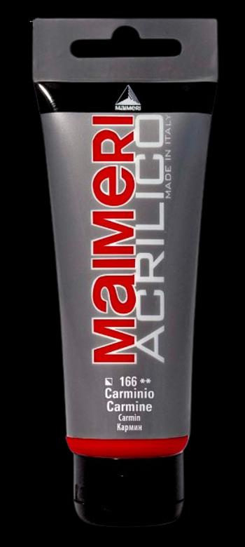 MAIMERI ACRILICO - Akrylové farby 166 - carmine, 0,2 L