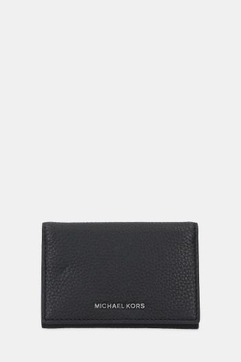 Kožená peňaženka Michael Kors HUDSON čierna farba, 39S5LHDD6L
