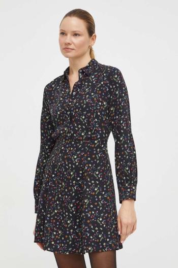 Šaty PS Paul Smith čierna farba, mini, áčkový strih, W2R.586D.M31151
