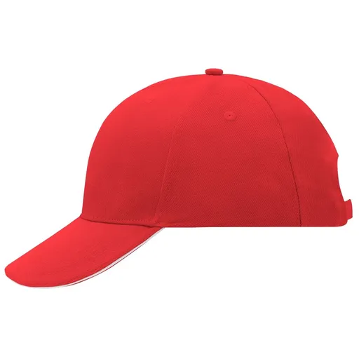 Myrtle Beach (Daiber) Reklamná šiltovka 6 panelová sandwich MB024 - Červená / biela | uni