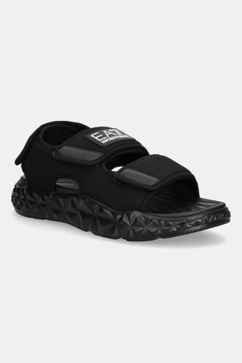 Sandále EA7 Emporio Armani čierna farba, XK449.XBR004