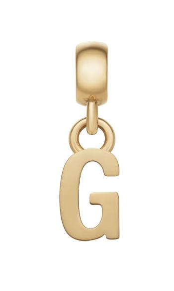 Daniel Wellington Pozlátený prívesok písmeno "G" Charms DW00400490