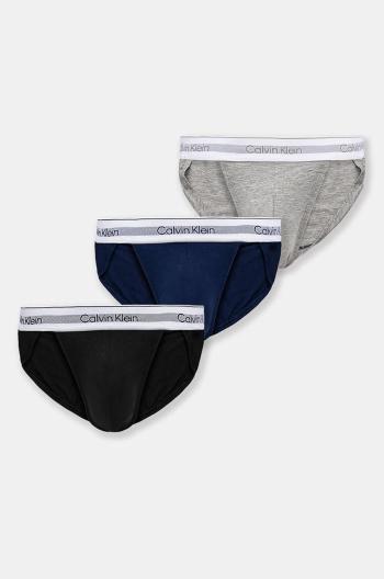 Slipy Calvin Klein Underwear 3-pak pánske, čierna farba, 000NB3951A