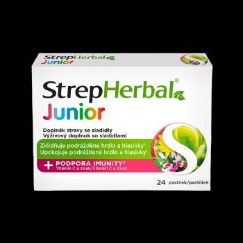 STREPHERBAL Junior s Vit.C a Zinkom 24 pastiliek