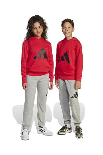 Detské tepláky adidas šedá farba, s potlačou, JD2092