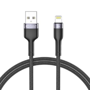 Tech-Protect Ultraboost kábel USB / Lightning 2.4A 1m, čierny