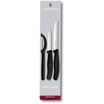 Victorinox sada 2 ks nožov a škrabka Swiss Classic plast čierny (6.7113.31)