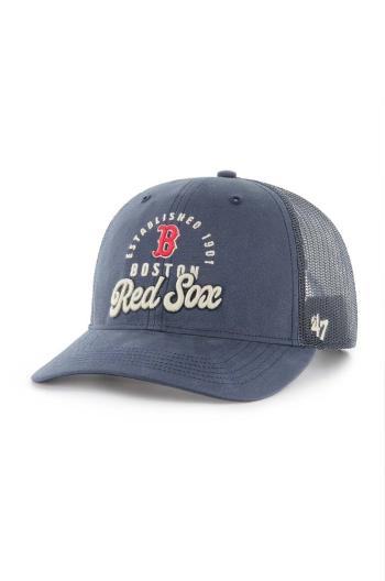 Šiltovka 47 brand MLB Boston Red Sox čierna farba, s nášivkou, B-PITST02BXP-VNB