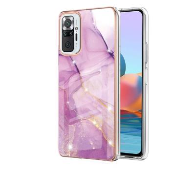 IMD MARBLE Ochranný kryt Xiaomi Redmi Note 10 Pro PURPLE