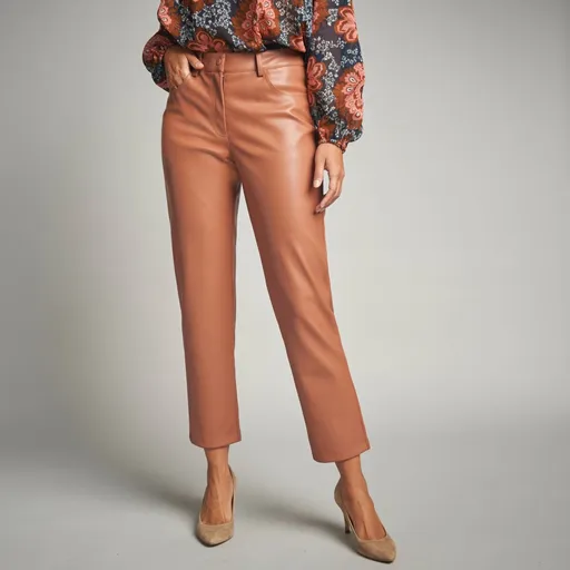 7/8 koženkové nohavice