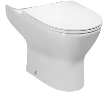 Bruckner - DARIO RIMLESS WC misa pre kombi, spodný/zadný odpad, biela 201.401.4