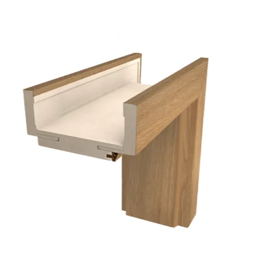 Obložková zárubňa Naturel 60 cm pre hrúbku steny 7,5-9,5 cm brest ľavá O1J60L