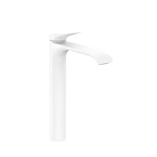 Hansgrohe Vivenis vysoká umývadlová batéria s výpusťou matná biela 75040700