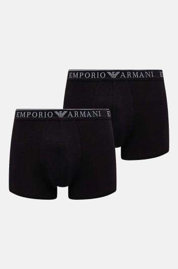 Boxerky Emporio Armani Underwear 2-pak pánske, čierna farba, 111769 4F720