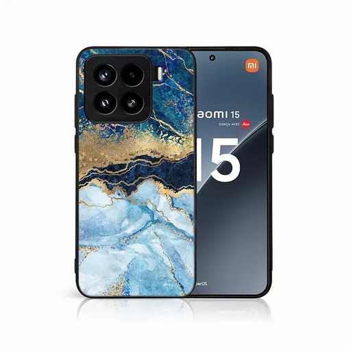 MY ART Ochranný kryt pre Xiaomi 15 BLUE MARBLE (141)