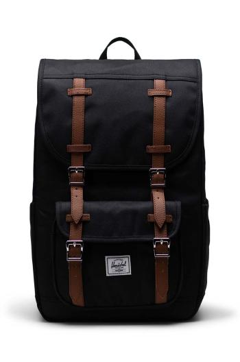 Ruksak Herschel   Little America™ Mid čierna farba, veľký, vzorovaný
