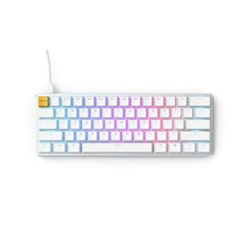 Glorious GMMK Compact White Ice Edition – Gateron-Brown, US, biela (GLO-GMMK-COM-BRN-W)