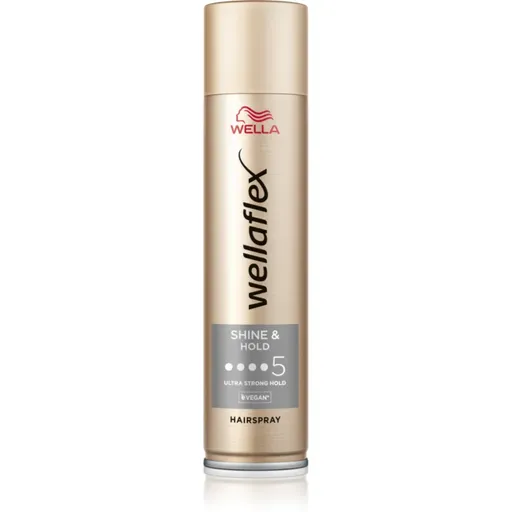 Wella Wellaflex Shine & Hold lak na vlasy s extra silnou fixáciou pre lesk 250 ml