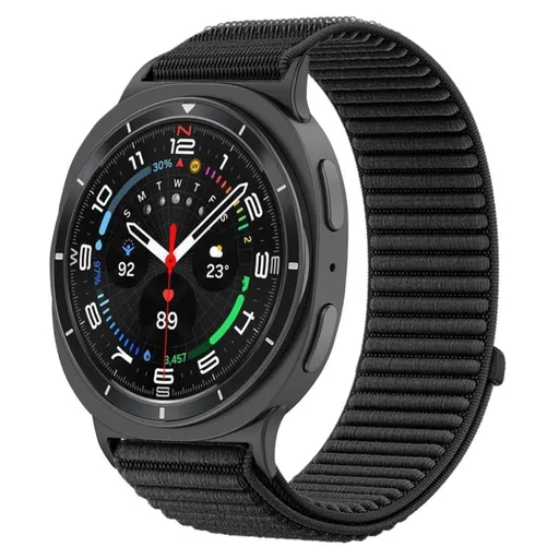 NYLON Vymeniteľný remienok pre Samsung Galaxy Watch8 / Watch8 Classic čierny