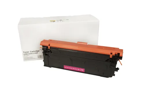 Kompatibilná tonerová náplň W2123A, 212A, 4500 listov pre tlačiarne HP (Orink white box), purpurová