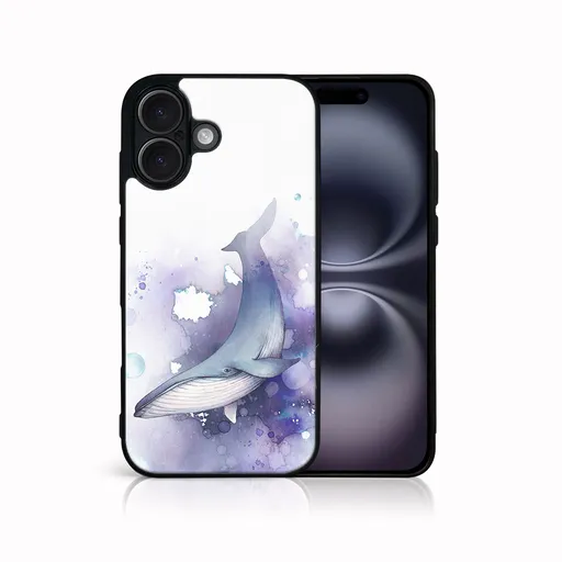 MY ART Ochranný kryt pre Apple iPhone 16 WHALE (242)