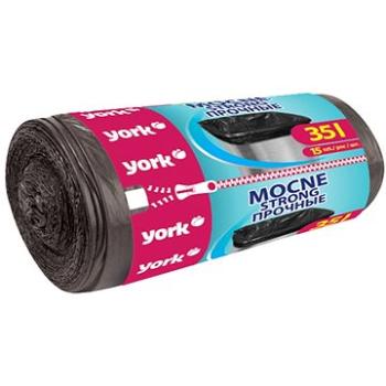 YORK odpadkové vrecia hrubé, 35 l, 15 ks (5903355003465)