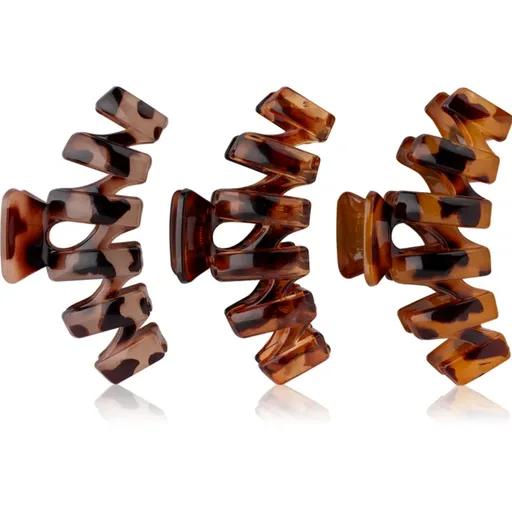 Brushworks Tortoiseshell Claw Clips štipce na vlasy 3 ks