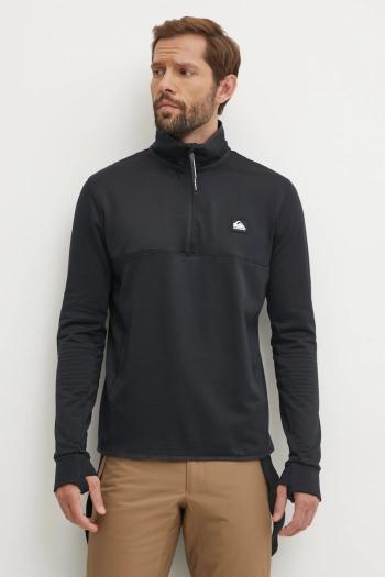 Športová mikina Quiksilver Steep Point čierna farba, jednofarebná, EQYFT04567