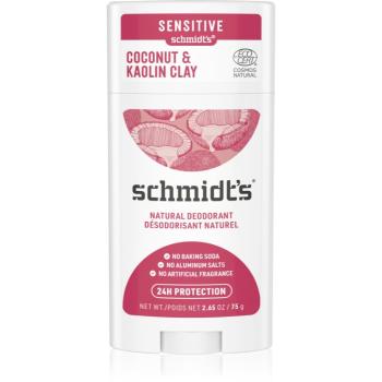 Schmidt's Coconut & Kaolin Clay tuhý dezodorant 24h 75 g