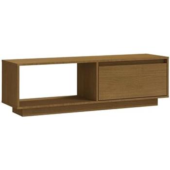 SHUMEE medovohnedý 110 × 30 × 33,5 cm masívne borové drevo (809891)