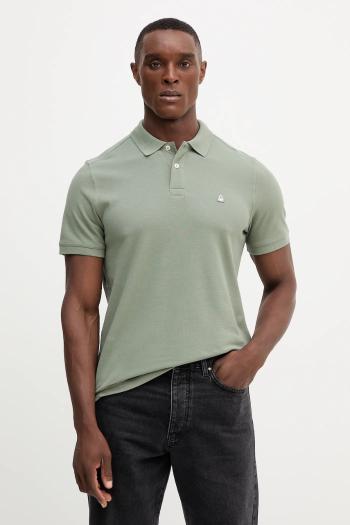 Bavlnené polo tričko United Colors of Benetton ružová farba, jednofarebné, 3089J3179