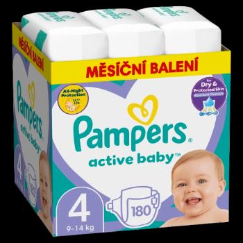 PAMPERS Active Baby S4 9-14kg, 180 ks