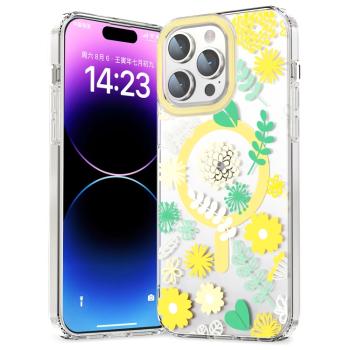 FLOWER MAGSAFE Kryt pre Apple iPhone 11 Pro Max YELLOW