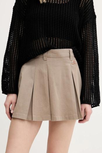Sukňa Dickies béžová farba, mini, áčkový strih, DK0A4Z870DS1